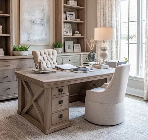 Premium lighting and finish details in a Naples interior design project
